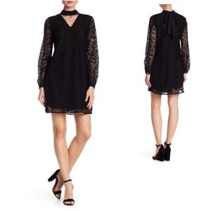 NWT Lace Overlay Choker Mini Dress from Nordstrom